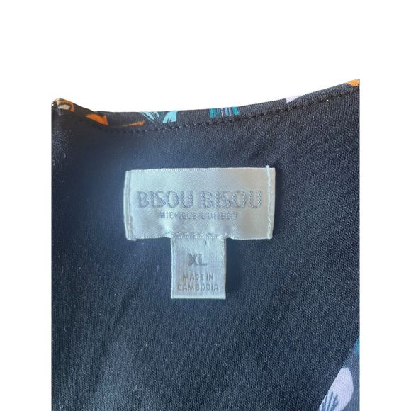 Bisou Bisou Michele Bohbot Spring Summer Floral Tank Women’s XL Blouse - Picture 11 of 12